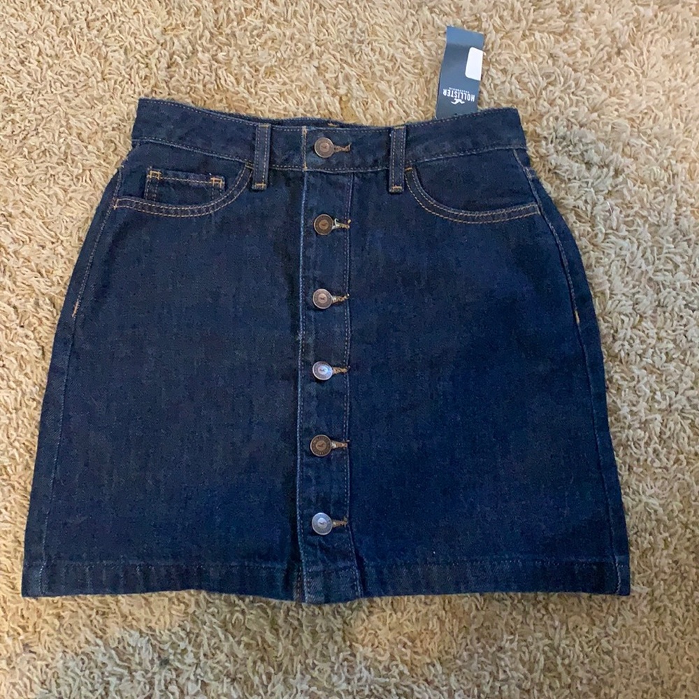 Ultra High Rise Denim Skirt